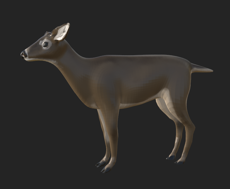 White Tail Deer side view